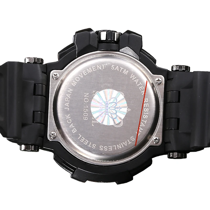Men Watch Sports 5Bar Waterproof SMAEL Man Electronic Quartz Big Dial Shock Resist Chronograph1509 Sport Watches Alarm | Наручные часы