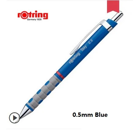 0.5mm blue Механический карандаш Rotring 1,0 мм/0,7 мм 0,5 мм/0,35 мм Tikky красный черный синий белый Plactis ручка держатель автоматический карандаш дизайн ручка - Цвет: 0.5mm blue