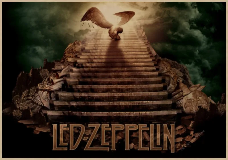 ВИНТАЖНЫЙ ПЛАКАТ Led Zeppelin крафт-бумага ретро-рок постер классический старый группа Ретро плакат часть 2 - Цвет: 9