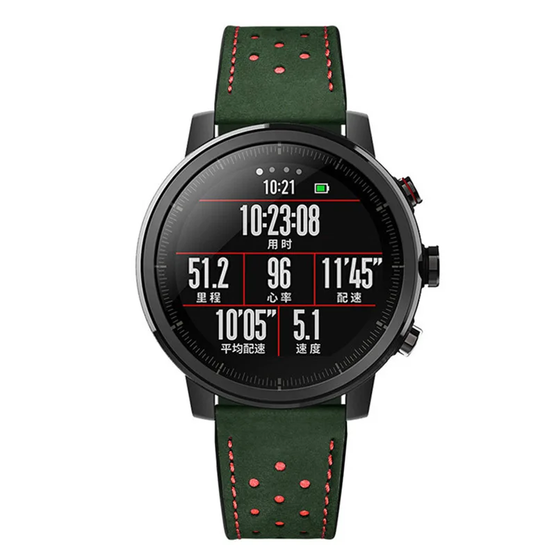 LETSGR Кожа Замена ремни для Huami Amazfit Stratos Смарт часы 2/2 s запястье Xiaomi stratos 2