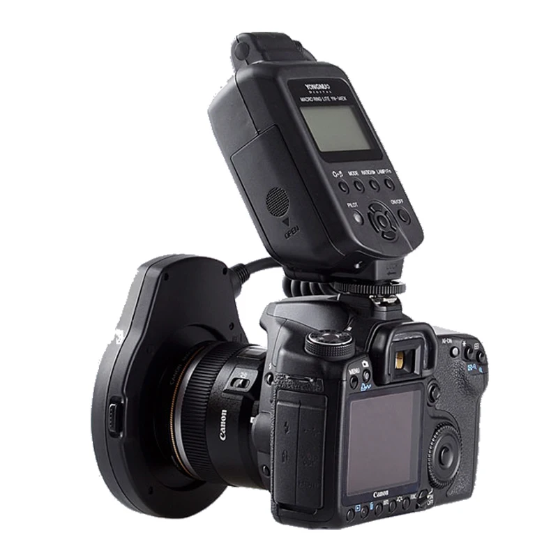 YongNuo YN-14EX YN14EX TTL макро кольцевой светильник вспышка с переходным кольцом Speedlite для