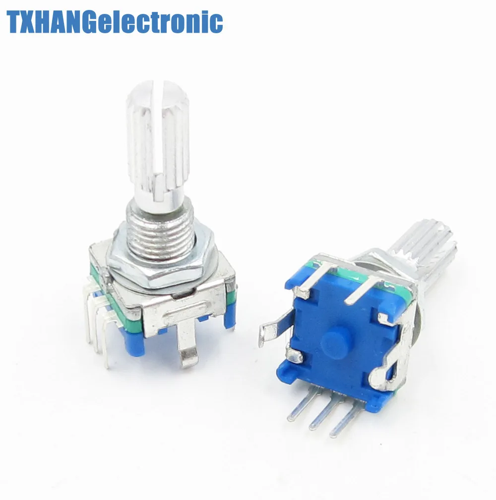 2 шт. поворотный кодер с переключателем EC11 аудио цифровой потенциометр 20 мм