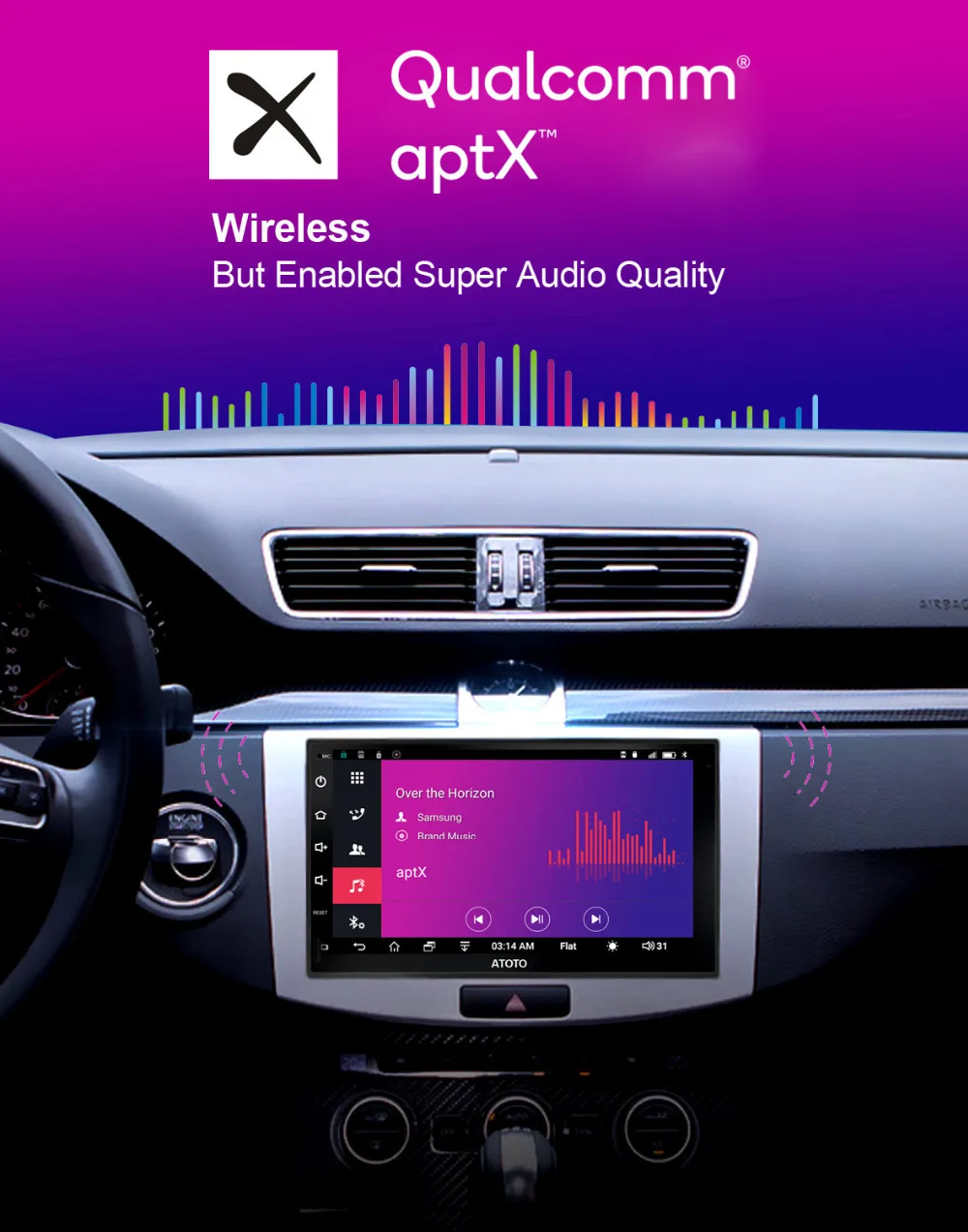 ATOTO A6 2Din Android Автомобильный gps навигатор стерео/2* Bluetooth и aptX/Pro A6Y2721PR 2G+ 32G/Ультра предусилитель/Indash Мультимедиа Радио/WiFi