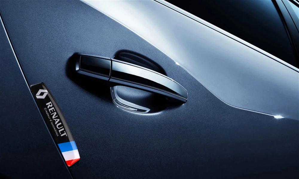 Наклейка на дверь автомобиля для Renault Clio Scenic Megane 2 3 Duster Logan Captur Sandero Laguna Koleos Fluence Защитная эмблема