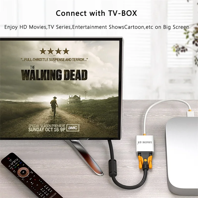 SAMZHE HDMI VGA Ада P тер конвертер 1080 Аудио and видео кабель с Питание аудио ou UT для