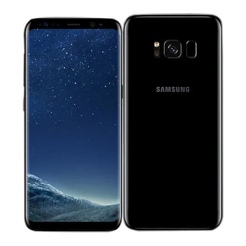 Midnight black Разблокированный Samsung Galaxy S8 G950U snapdragon/G950F Exynos 4 ГБ ОЗУ 64 Гб ПЗУ 6," Восьмиядерный Android отпечаток пальца 12МП телефон - Цвет: Midnight black