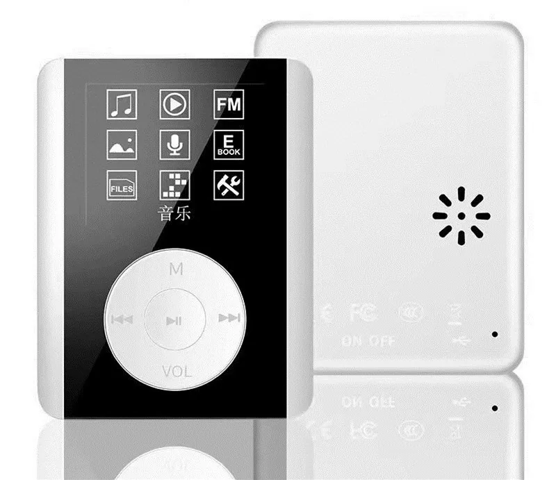 Белый Новейший мини HIFI MP3 музыкальный плеер JS-12 скраб материал 4 Гб плеер Поддержка электронной книги FM радио Запись TF карта Walkmalk mp3-плеер - Цвет: Белый