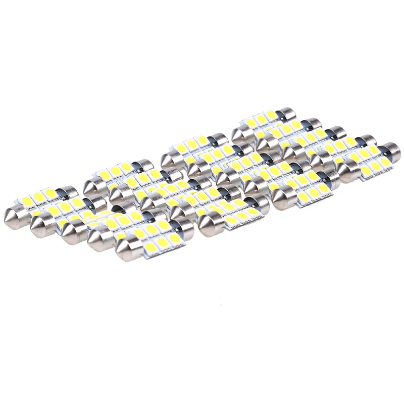 POSSBAY 20 шт. 36 мм 5050 6SMD белый микро общий автомобиль гирлянда для салона Купол