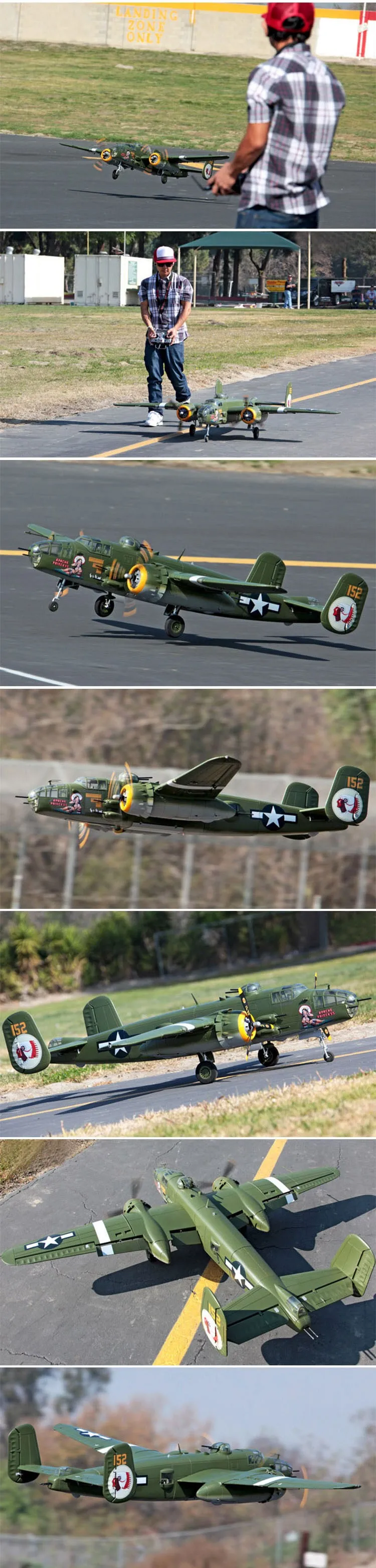 Супер B-25 пилот Mitchell RC Warbird Самолет B25/размах крыльев: 2000 мм/PNP/RTF