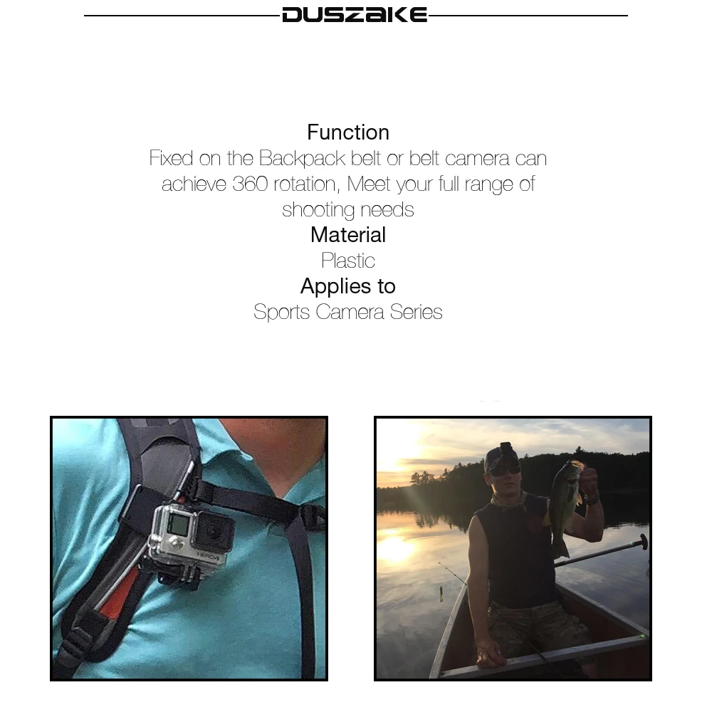 DUSZAKE DG01 для Gopro Hero 5 зажим 6 Аксессуары крепление Xiaomi Yi 4K SJCAM Eken H9 камера|Чехлы
