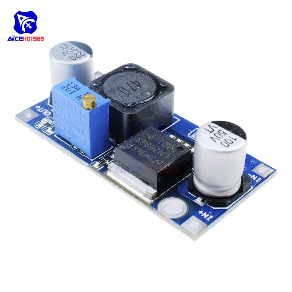 Высокая эффективность LM2596 DC-DC 3,2 V-40 V до 1,25 V-35 V модуль ldo понижающего преобразователя постоянного тока Регулируемый Мощность Напряжение регулятор