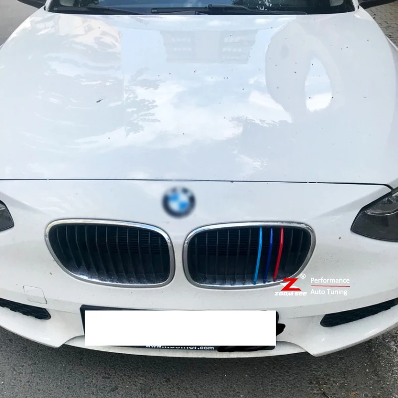 Цветные полосы для переднего гриля автомобиля мотоспорта M 2012-2014 BMW 1 серии F20 F21 116i