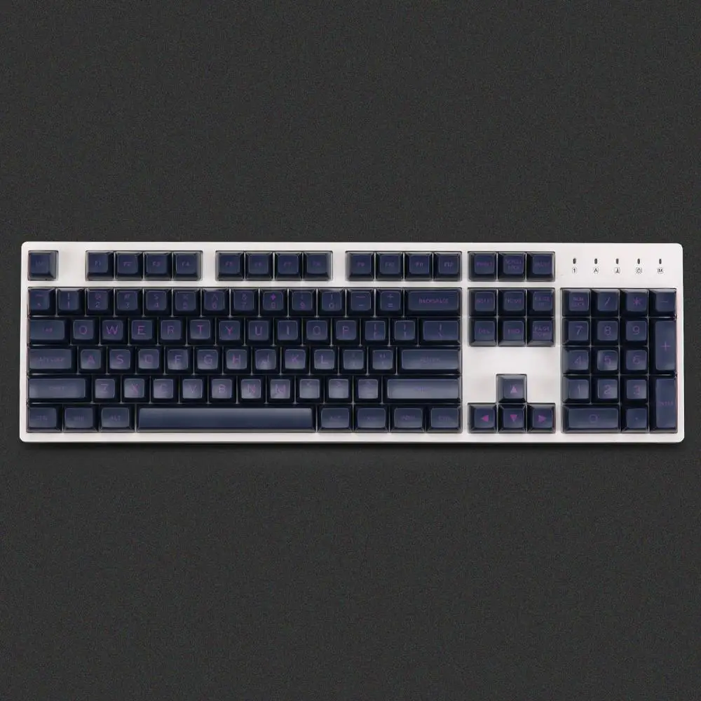 MAXKEY темно фиолетовый SA keycaps Doulbeshot ABS материал для вишни механическая клавиатура