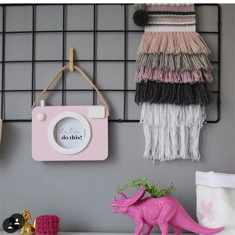 Деревянная фоторамка INS на стене подвесное украшение в детской комнате или