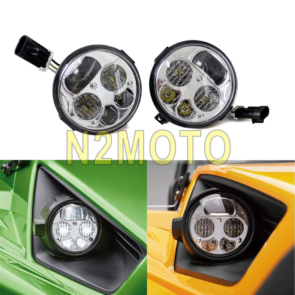

Светодиодные фары UTV 2 шт., фары дальнего и ближнего света, передсветильник для Kawasaki терикс 4 Brute Force 750 2012-2016