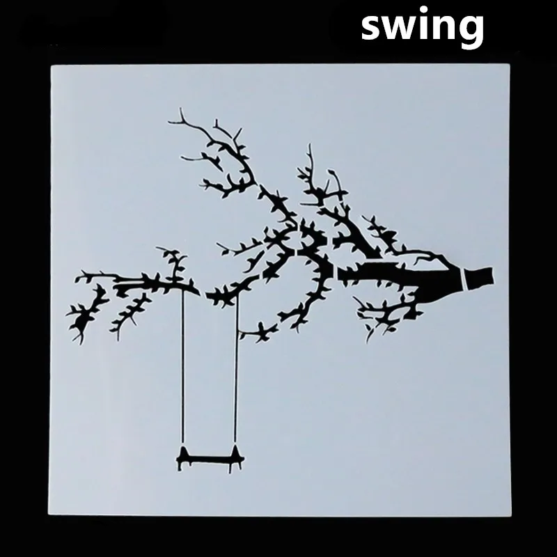 10 видов стилей 1 шт. волна цветы на стену листик для торта DIY украшения трафарет