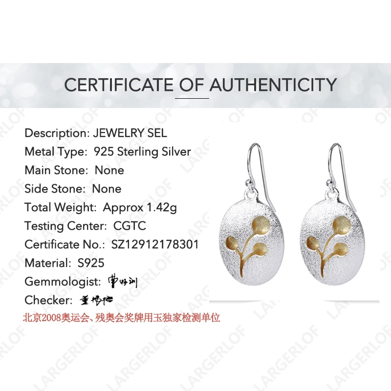 Серьги Серебро 925 Для женщин Fine Jewelry пробы Серебряные серьги для BR57004|Серьги| |