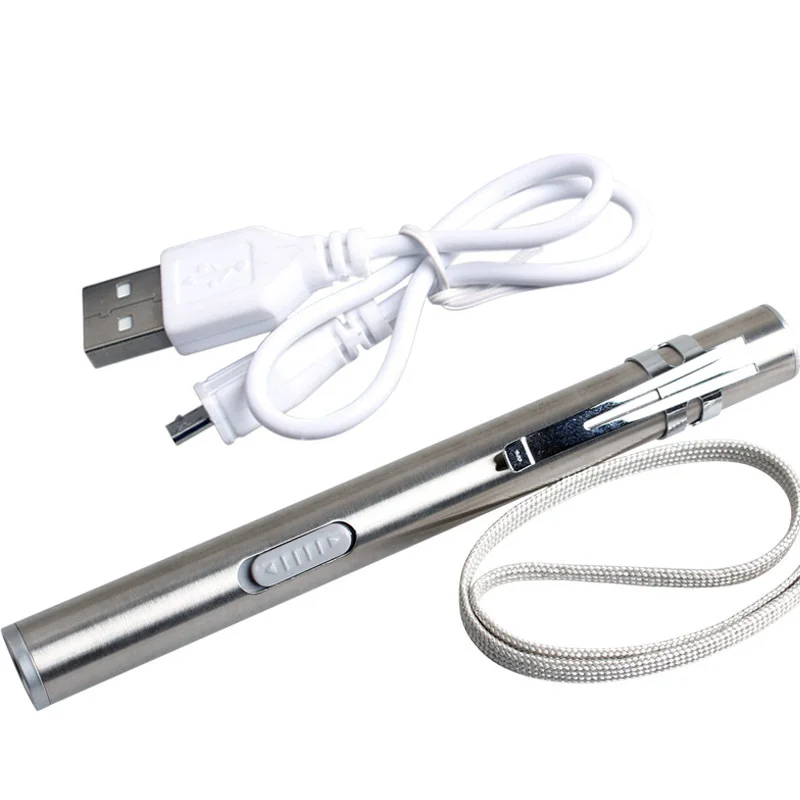 Портативный USB Перезаряжаемый светодиодный фонарик EDC карманный мини из