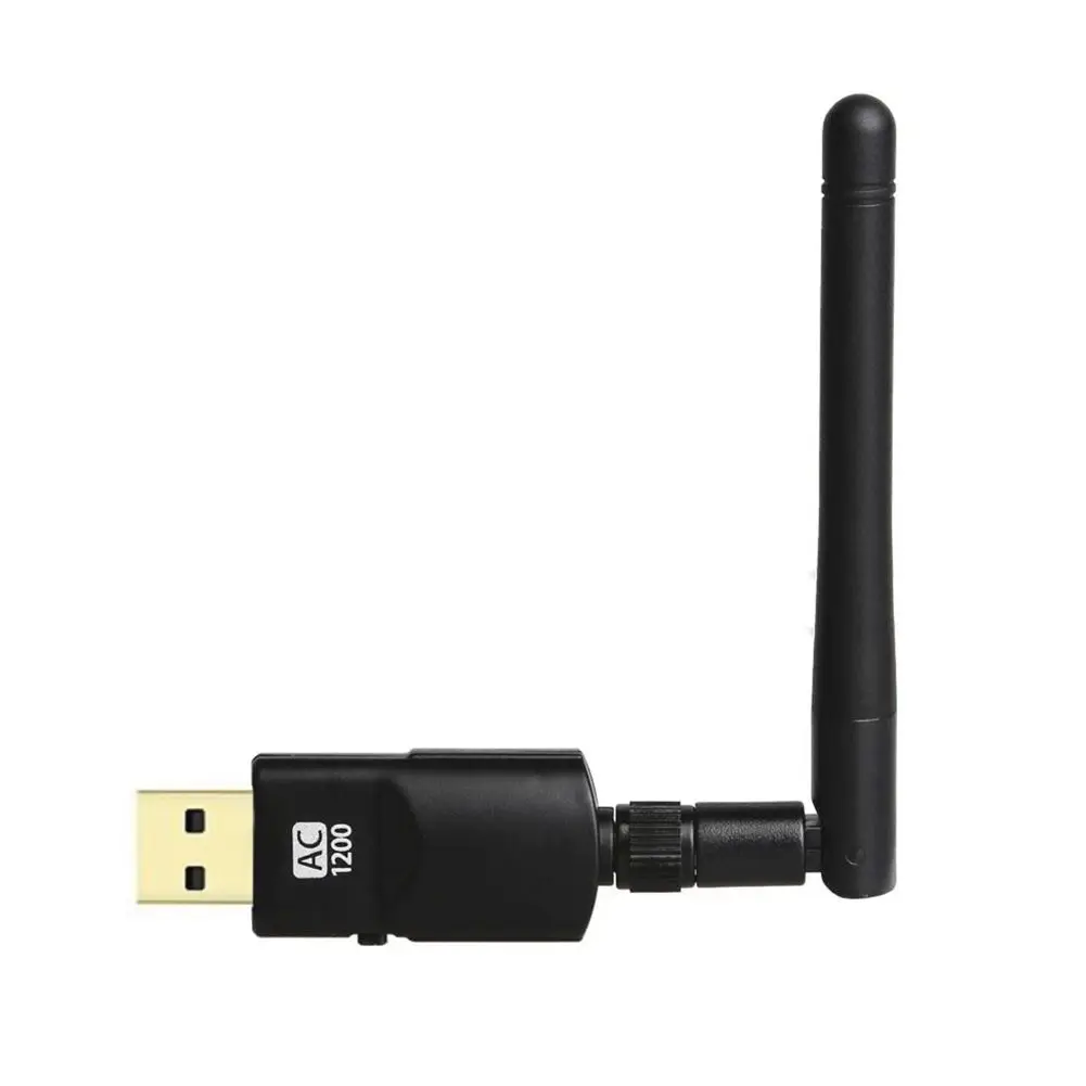 Беспроводной USB WiFi адаптер AC 1200 Мбит/с двухдиапазонный 2 4 ГГц/300 + 5 ГГц/867 антенной