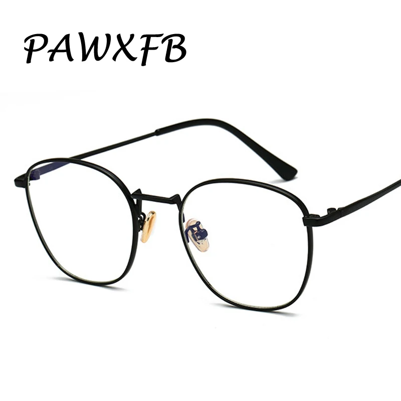 Женские и мужские оправы для очков PAWXFB винтажные овальные сплав 2019|Мужские очки