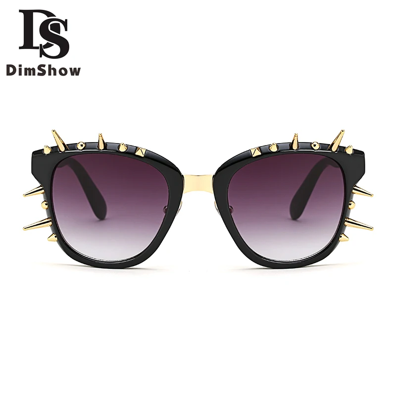 Dimshow роскошные металлические солнцезащитные очки мужчин круглых солнцезащитных