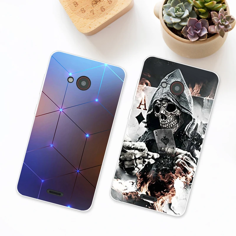 For Fly Fs408 Stratus 8 4.0 Inch Phone Case Soft TPU Silicone Back Cover Protective Printed Fundas |