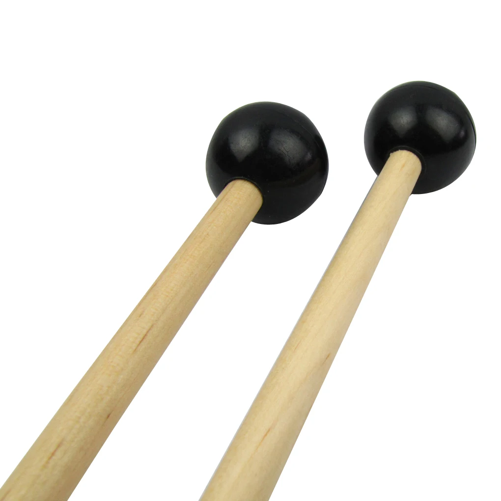 Новая пара перкуссионных палочек Glockenspiel ксилофон Mallets Кленовая деревянная ручка маленькая мягкая нейлоновая головка для ударных инструментов
