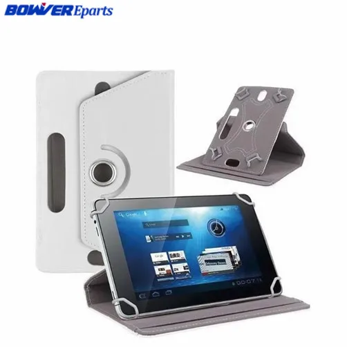 10," 360 градусов вращающийся из искусственной кожи чехол для BQ 1081G/1045G/1007/BQ-1081G/Aquaris M10/E10/esla 2 W10 10,1 дюймовый планшет - Цвет: White