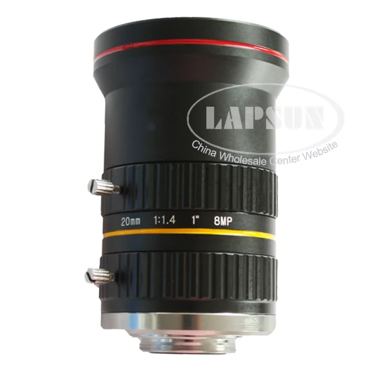 8MP 20 мм HD с фиксированным фокусом ручной IRIS CS C крепление объектива для CCTV камеры