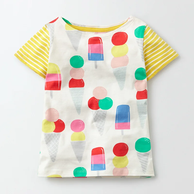 Футболка детская трикотажная с круглым вырезом х/б|girls tshirt|little girls tshirttshirt girl |