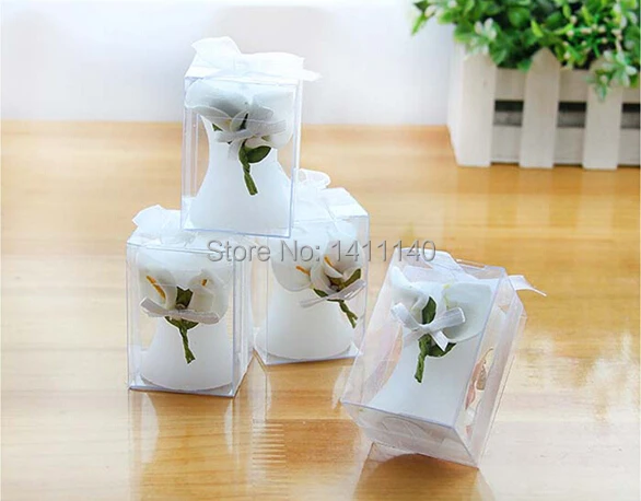 1 комплект образец элегантная Калла Лилия Свеча Свадебный подарок на день