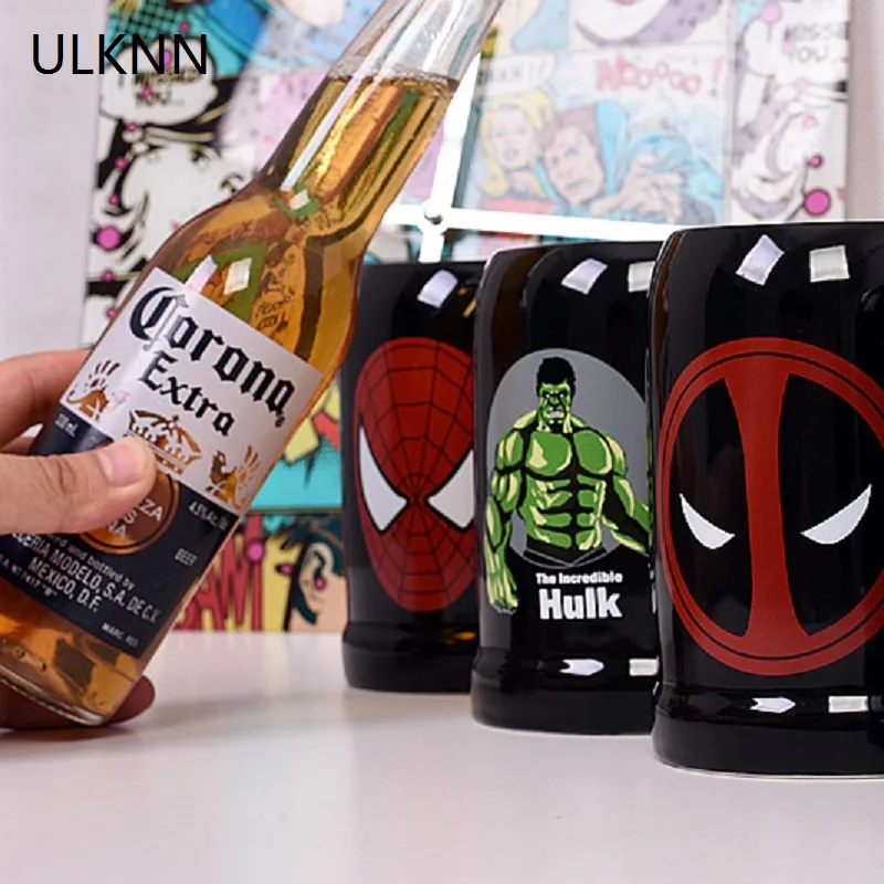 ULKNN Новинка Творческий Мстители Лига Справедливости пиво молоко Кофе кружка Superman