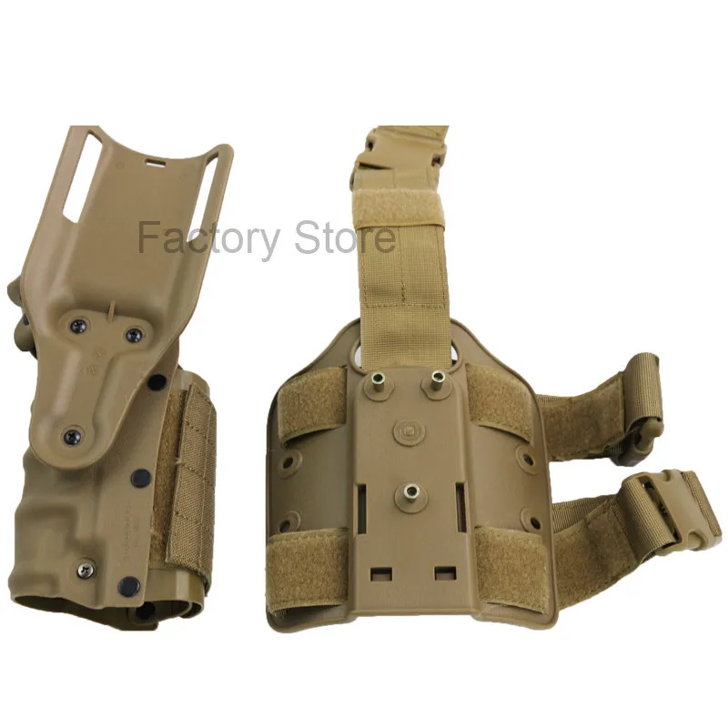 Тактический кобура платформе Airsoft Шестерни Аксессуары черно-коричневые сапоги до бедра кобуры для Glock 17 19 Кольт 1911 M9 SIG P2022 P226