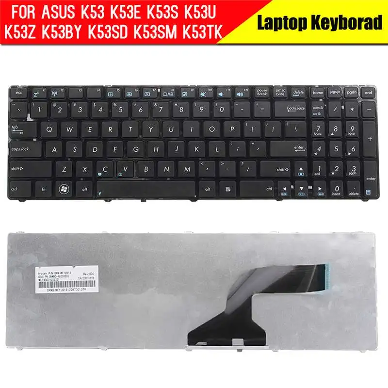 Клавиатура для ноутбука ASUS K53 K53E K53S K53U K53Z K53BY K53SD K53SM K53TK черный Тетрадь клавиатура комплект