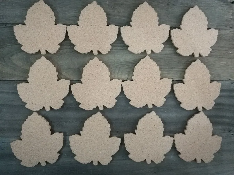 Круглая в форме листа хлеба 100% натуральные подставки из пробки идеи для