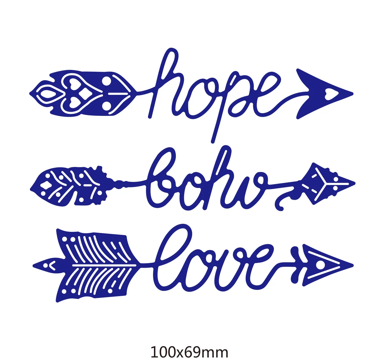 Hope Love Arrow Metal Cutting Die | Дом и сад