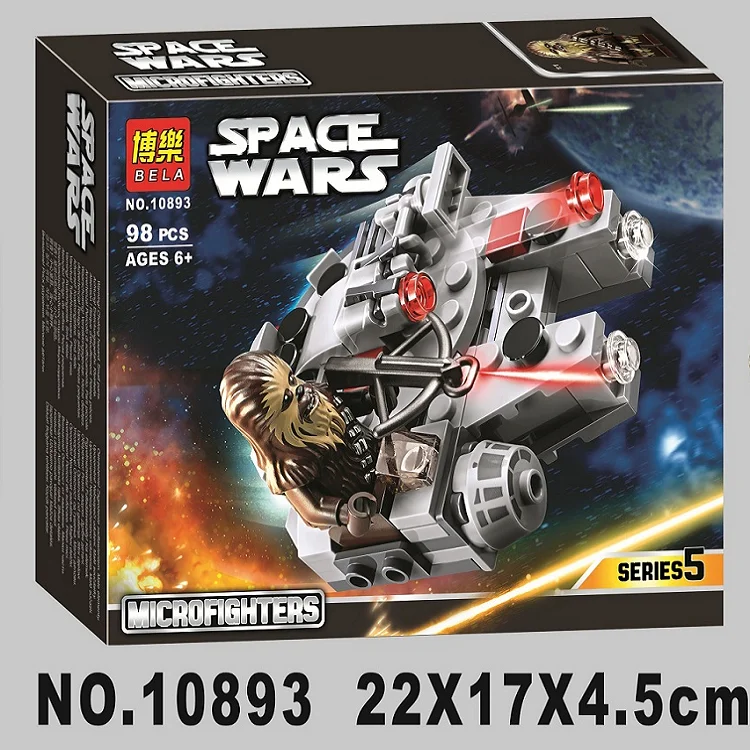 Bela 10893 серия Звездных войн первый заказ TIE Fighter Microfighter строительные блоки кирпичи