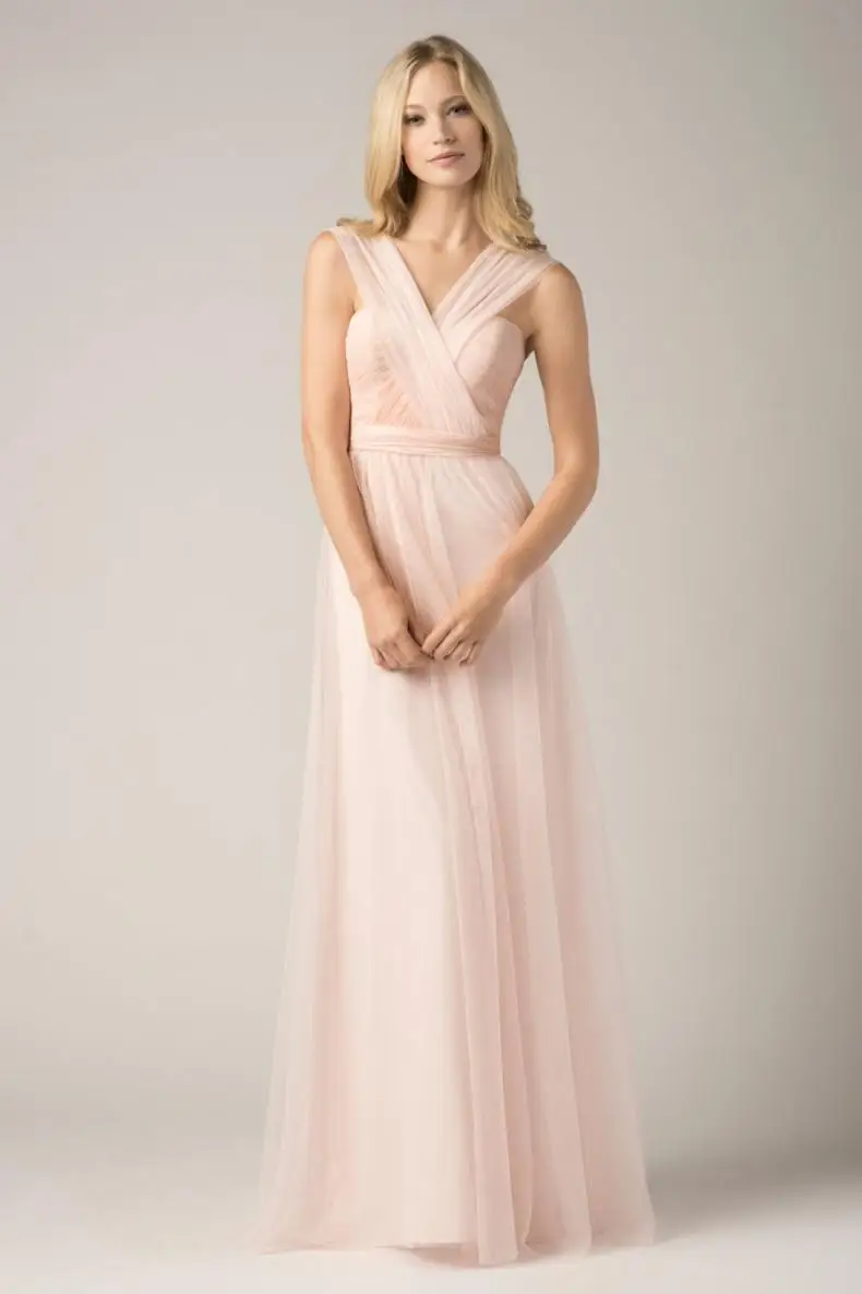 Реальные фотографии 2018 длинное блестящее платье с розовой лентой для свадебного