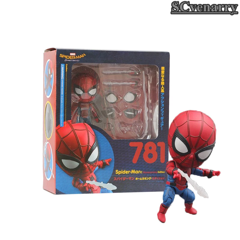 Nendoroid 781 рисунок милый человек паук Человек Мстители фигурку игрушки|Игровые