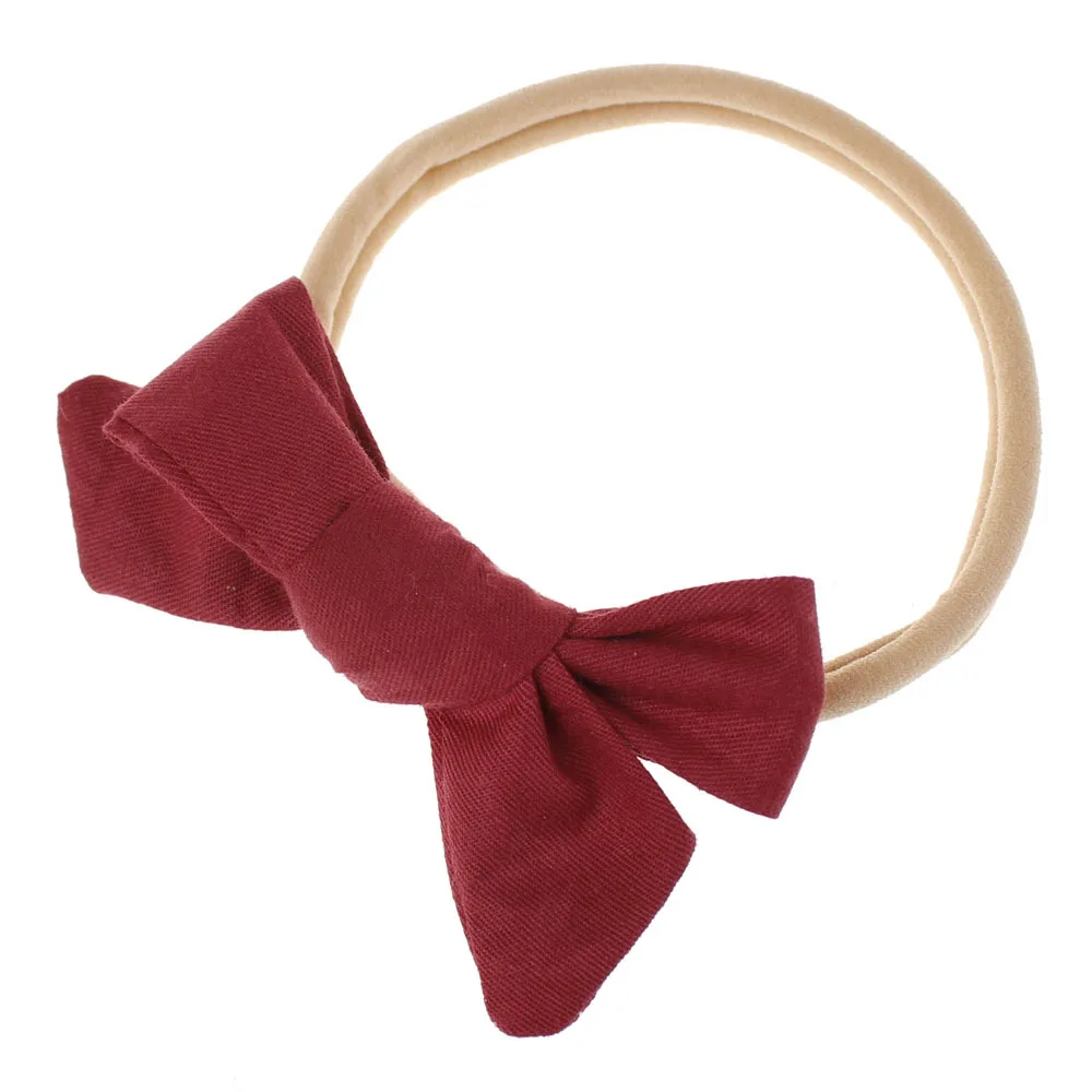 1 шт. нейлоновая повязка на голову для девочек Эластичная головная с бантиком