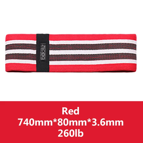 RED Fabric Band Попа тренировочные полосы сопротивления сила экспандер фитнес резинка Кроссфит упражнения тренировки бедра ткань полосы тренажерный зал оборудование для упражнений - Цвет: RED Fabric Band