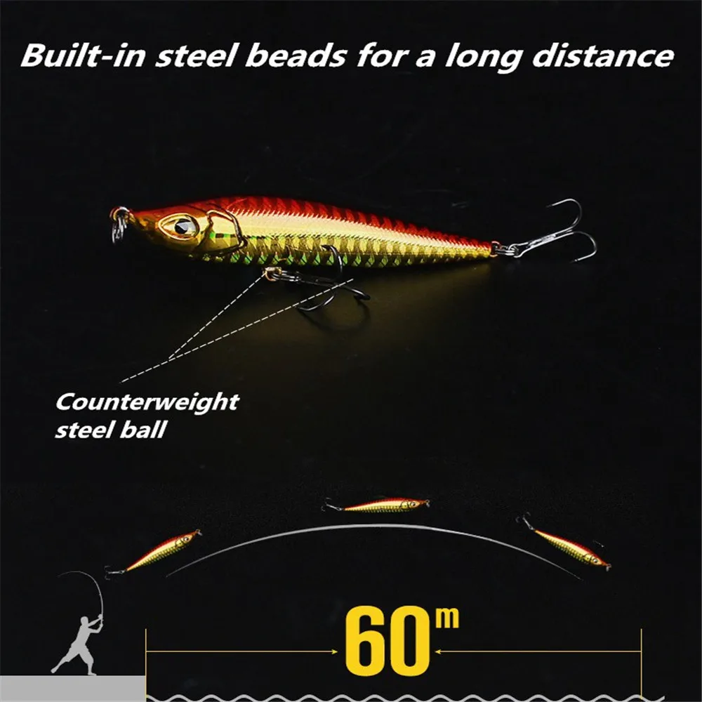 FISHINAPOT 1 шт. 8 см/15 г приманка-карандаш Тонущая высокое качество LaserFishing приманка воблер твердый Воблер для морского окуня Щука рыболовный инструмент