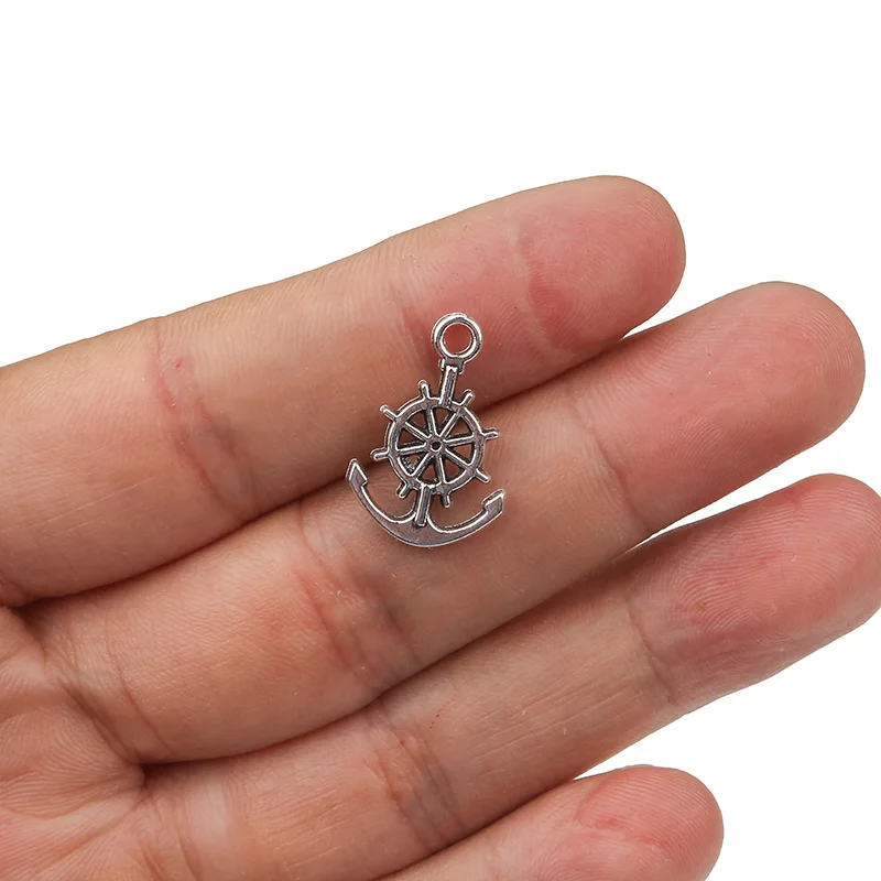 10 шт./лот оптовая продажа подвесок из металлического сплава серебряного цвета