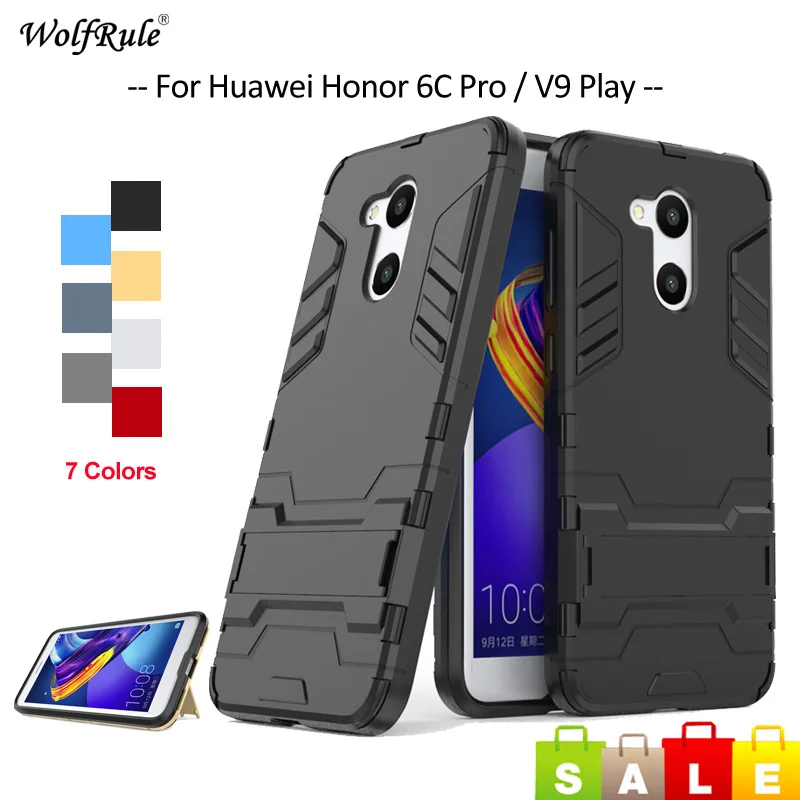 Чехол для Honor 6C Pro чехол Huawei из ТПУ и поликарбоната с подставкой V9 Play 5 2 дюйма|honor