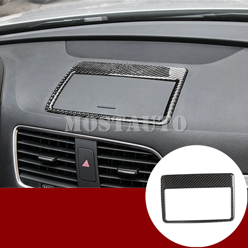Для Audi Q3 8U углеродного волокна консоль gps навигации рамки накладка 2012- 1 шт