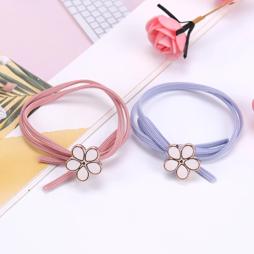1 шт. милые резинки для волос девочек богемные корейские маленькие и свежие