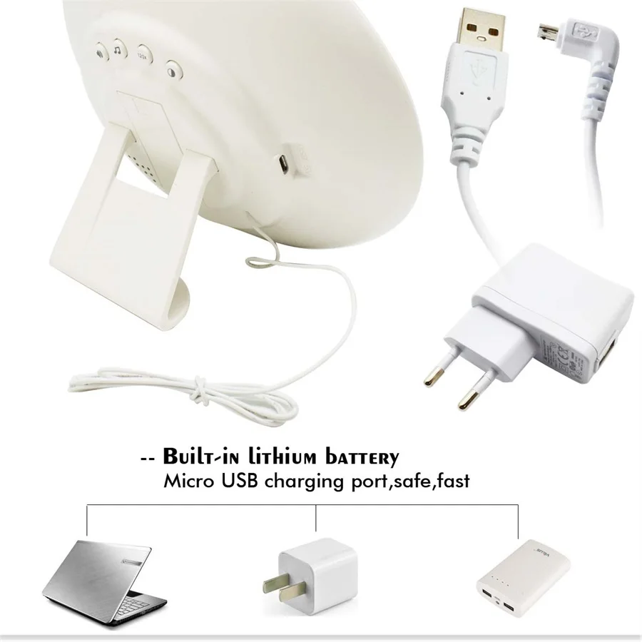 DC5V Новинка Светодиодный светильник для восхода солнца Будильник Ночник цифровой