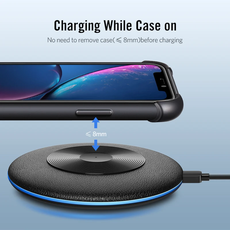 Беспроводное зарядное устройство Suntaiho Qi для Samsung Galaxy S10 + plus Xiaomi mi 9 10W USB быстрая