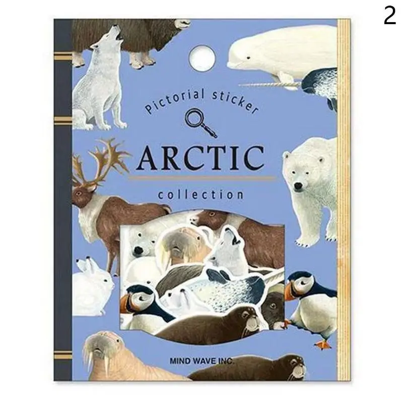 Vividcraft Творческий Arctic животных кошки декоративные васи Наклейки Скрапбукинг