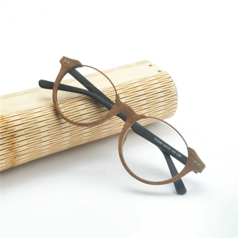 2019 винтажные деревянные круглые оптические оправы ручной работы для женщин и